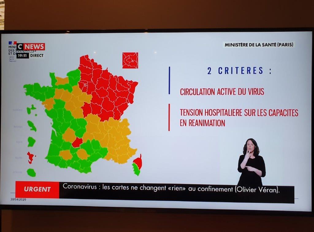 Carte du Coronavirus. Sans surprise, Paris voit rouge